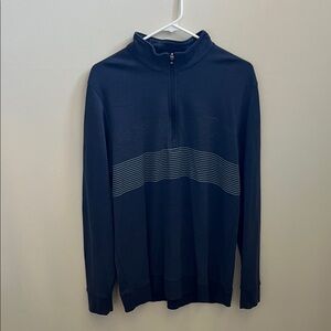 Travis Mathew Dark Blue Zip-Up Sweater